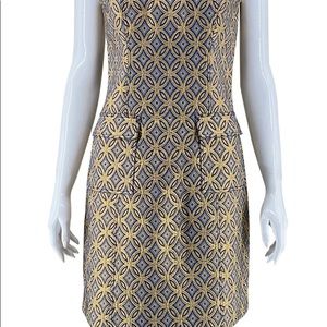 Elie Tahari Gold Metallic Dress